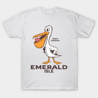 Emerald Isle, NC Summertime Vacationing Pelican & Fish T-Shirt